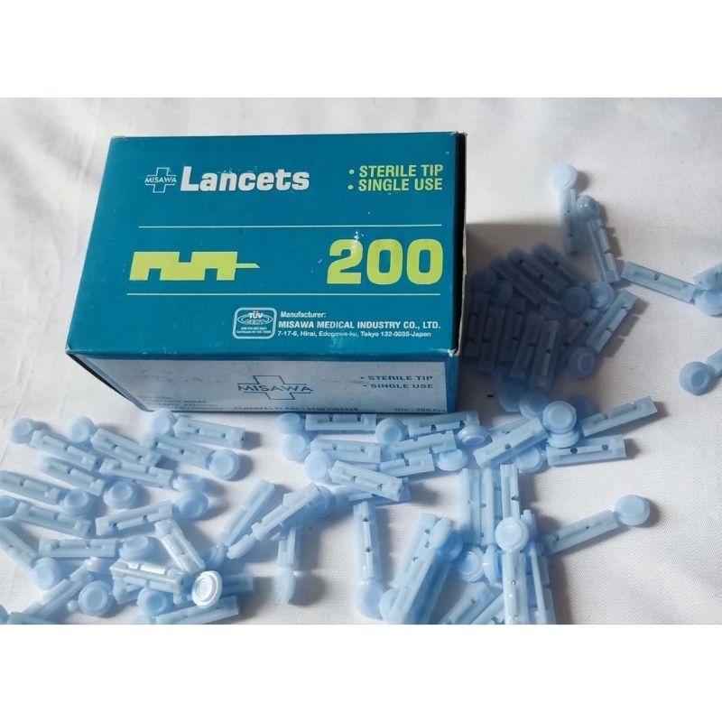 Jarum Bekam Misawa 21G blood lancet 200 jarum bekam misawa biru