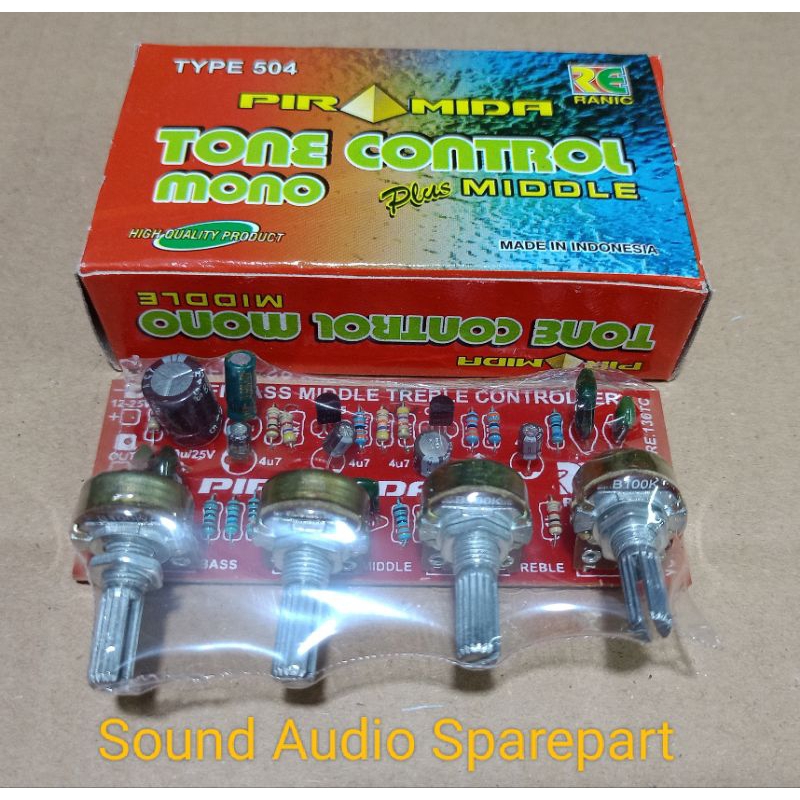 Kit Tone Control Mono plus MIDDLE Transistor