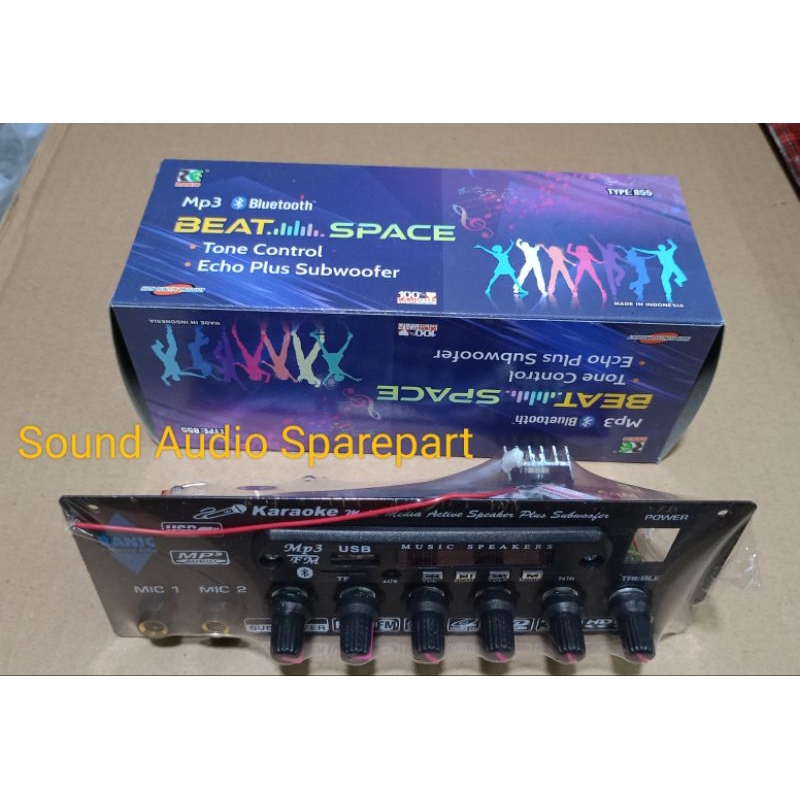 Kit Tone Control Stereo Karaoke Mic Echo Subwoofer Mp3 Bluetooth