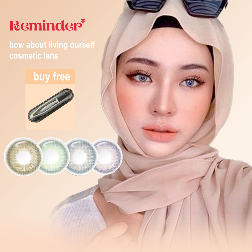 [COD] Remindero Softlens Warna Tahunan/Normal/diameter 14.2MM/Nataylor2/Green/Violet/Brown/Grey