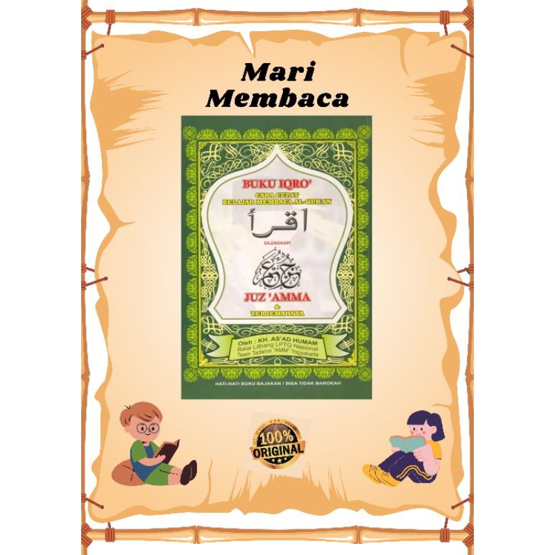 Buku Iqro : Membaca Al Quran Dilengkapi Juzamma (Besar)