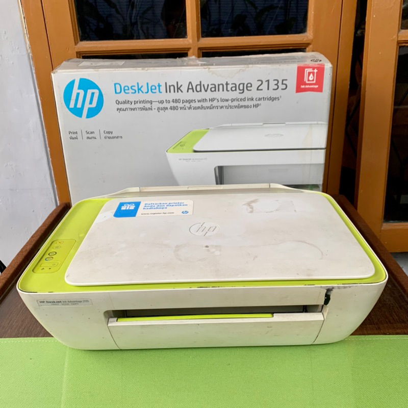 Printer HP Deskjet Ink Advantage 2135 Cartridges Second Bekas