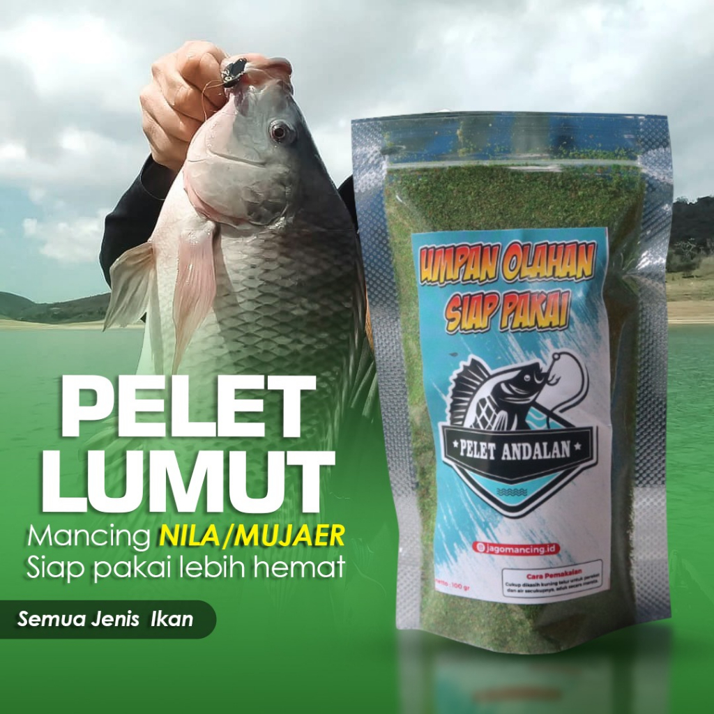 ( UMPAN  TERBAIK ) Umpan Ikan Nila Mujaer Umpan Ikan Mas Super Nila Jitu Induk/Babon Original 100gr