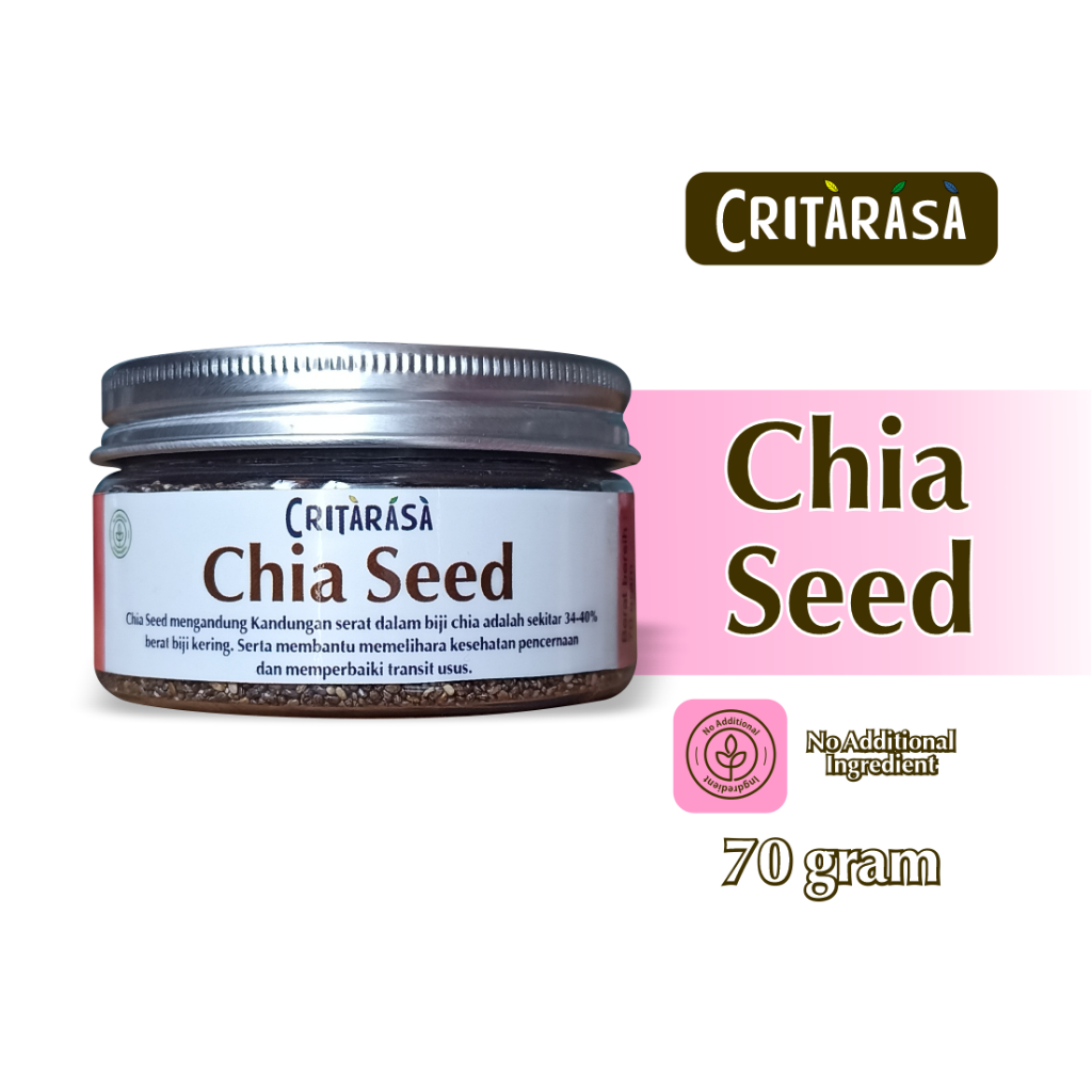 

Critarasa Chia Seed kacang hitam minuman organik Original 70gram