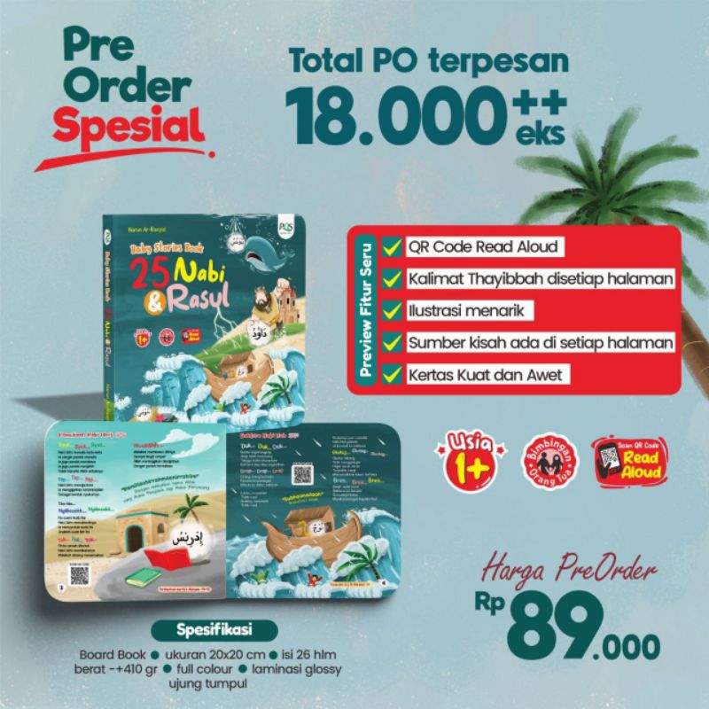

buku 25 nabi dan rasul boardbook