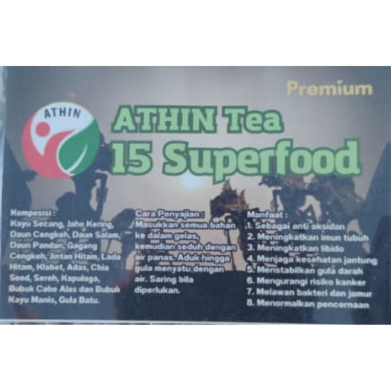 

ATHIN TEA 15 REMPAH SUPERFOOD PACK