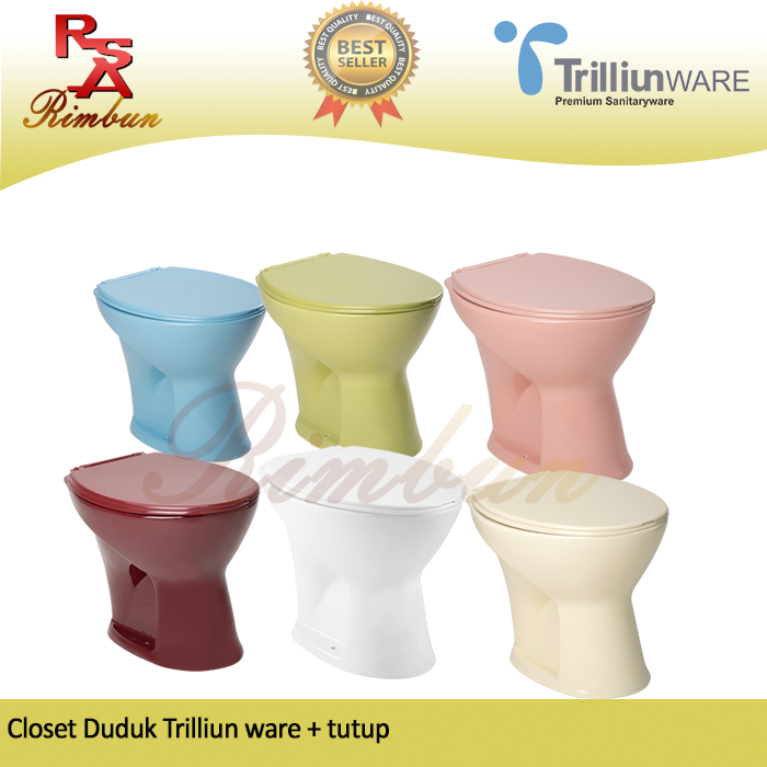 Kloset Duduk Trilliun ware tanpa tangki Siram