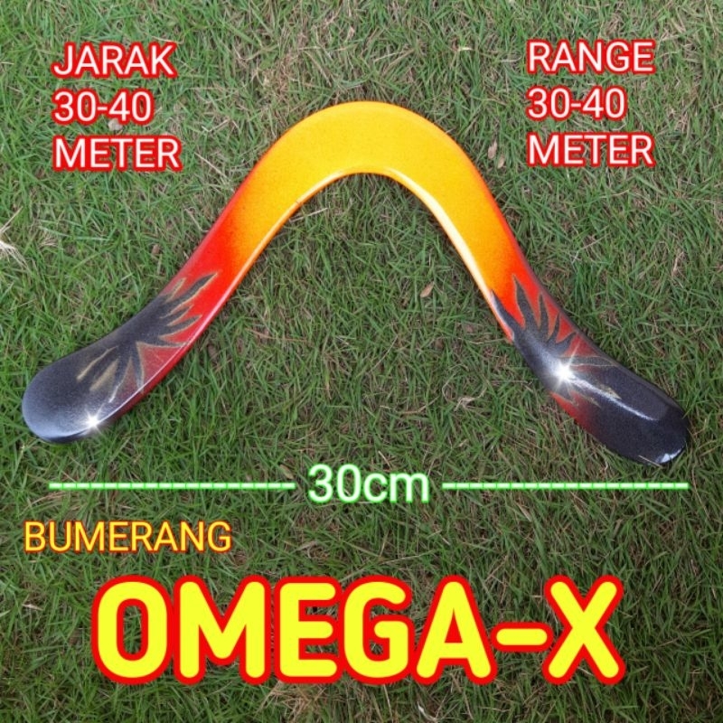 Bumerang Boomerang Omega-X BARU untuk pemula jarak 35-40m.