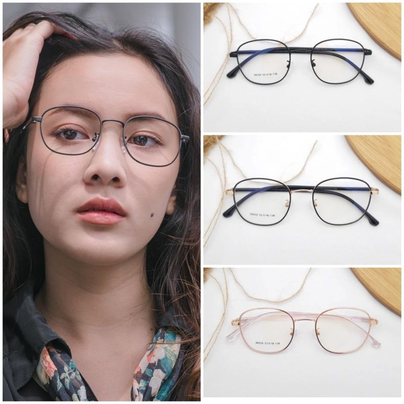 Frame Kacamata Wanita Lensa Antiradiasi Kode [38059]