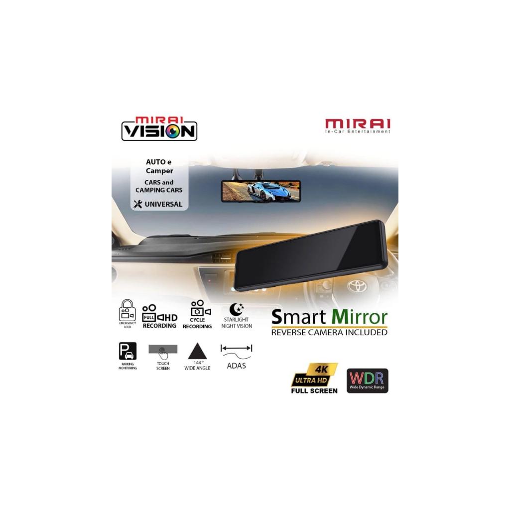 DVR spion tengah mirai mobil universal