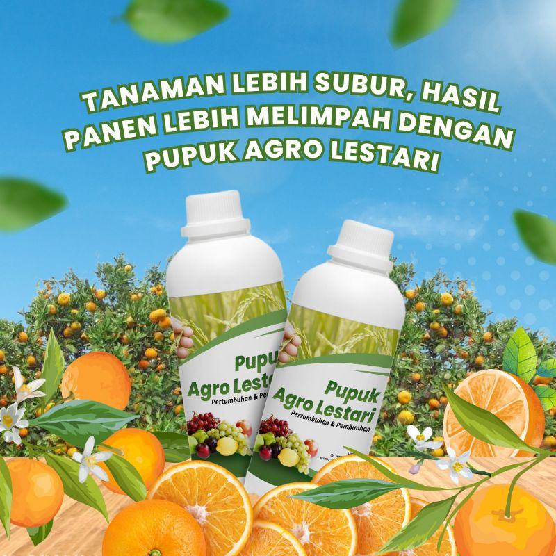 Pupuk agro lestari Pupuk Penyubur Perangsang dan Pelebat Buah - Pupuk Agro Lestari Kemasan 500 ML da