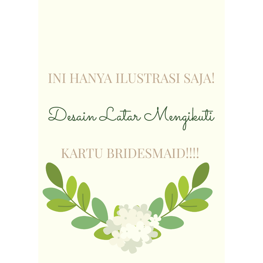 Illustrasi Attire Guide bridesmaid/groomsman