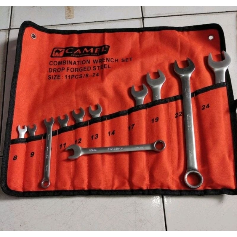 CAMEL KUNCI RING PAS SET 11PCS (8-24) HEAVY DUTY / CAMEL KUNCI RING PAS SET 8-24 (11PCS)