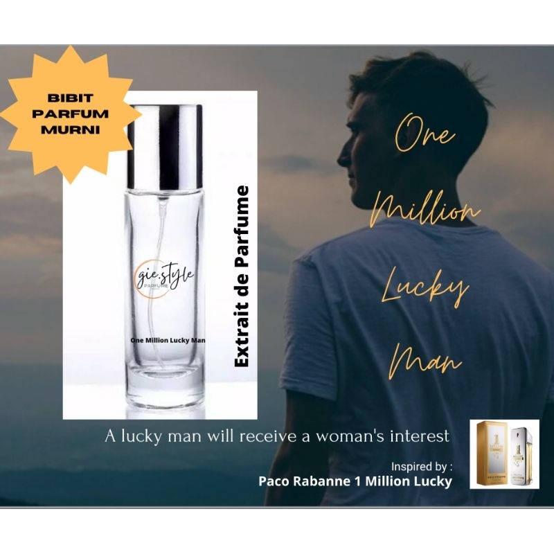 PARFUM BIBIT ASLI MINYAK WANGI AROMA ONE MILLION LUCKY MAN TAHAN LAMA