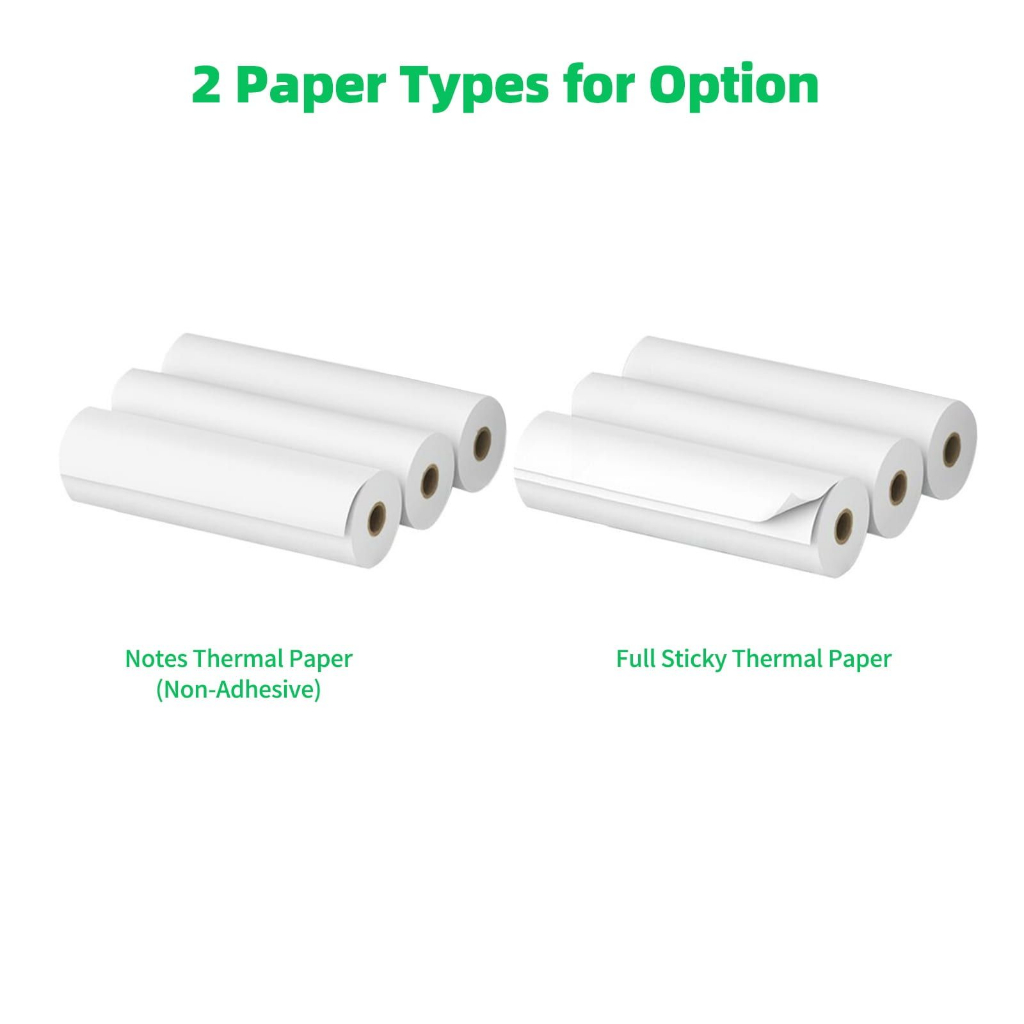 

KERTAS THERMAL 107x30mm A9S MAX White Paper Thermal Continuous peripage paperang epos paperprint