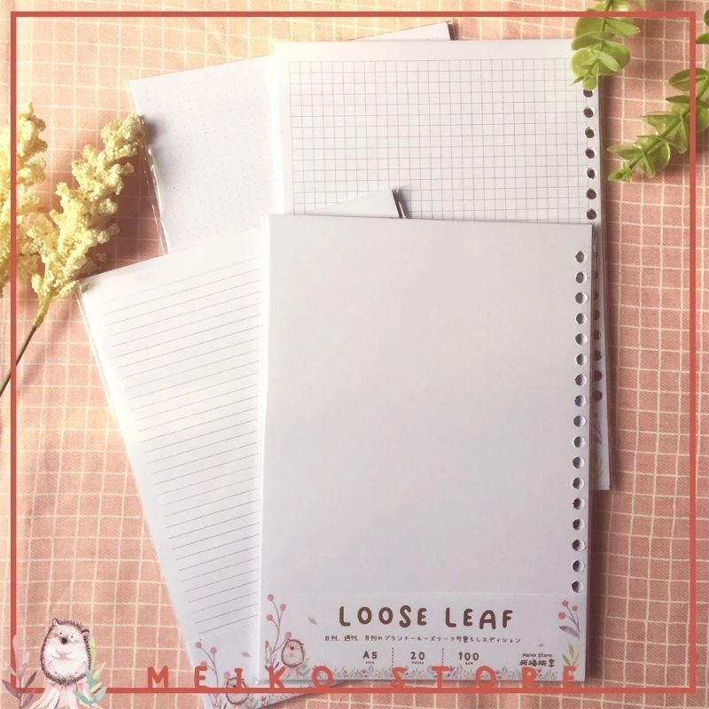 

[By tooke]loose leaf B5 26 holes/loose leaf kertas file isi binder 26 holes/loose leaf B5 bahan kertas bookpaper