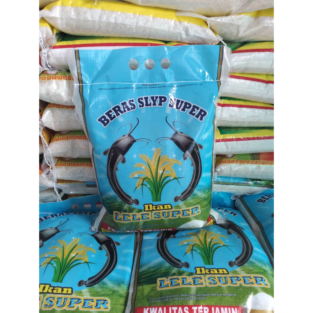 Beras Lele 5kg / Beras Pulen Putih 5kg / Beras Rojo Lele / Beras Super Ikan Lele Super