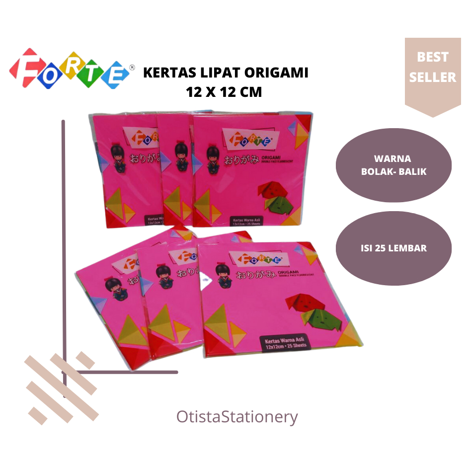 

Kertas Origami Forte Ukuran 12x12/ Kertas Lipat Forte 12x12/ Kertas Kerajinan Tangan