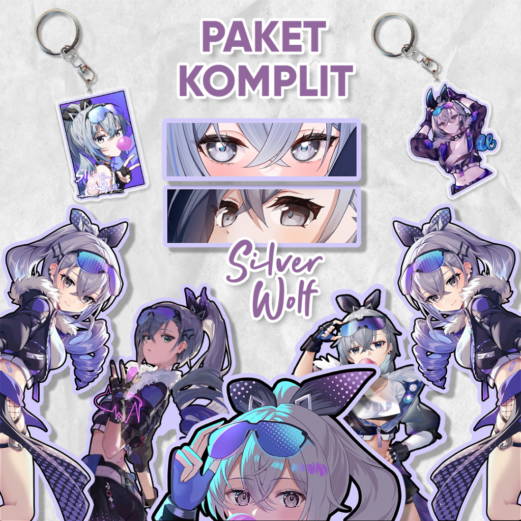 

Paket Komplit Silverwolf/ Stiker waterproof