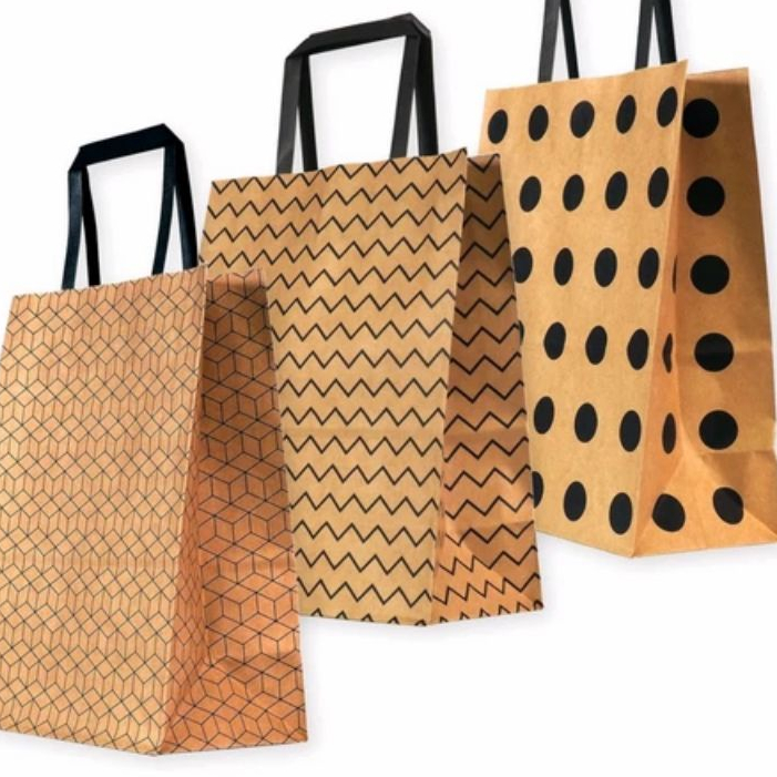 

Kantong Kertas / Paper Bag Black Pattern