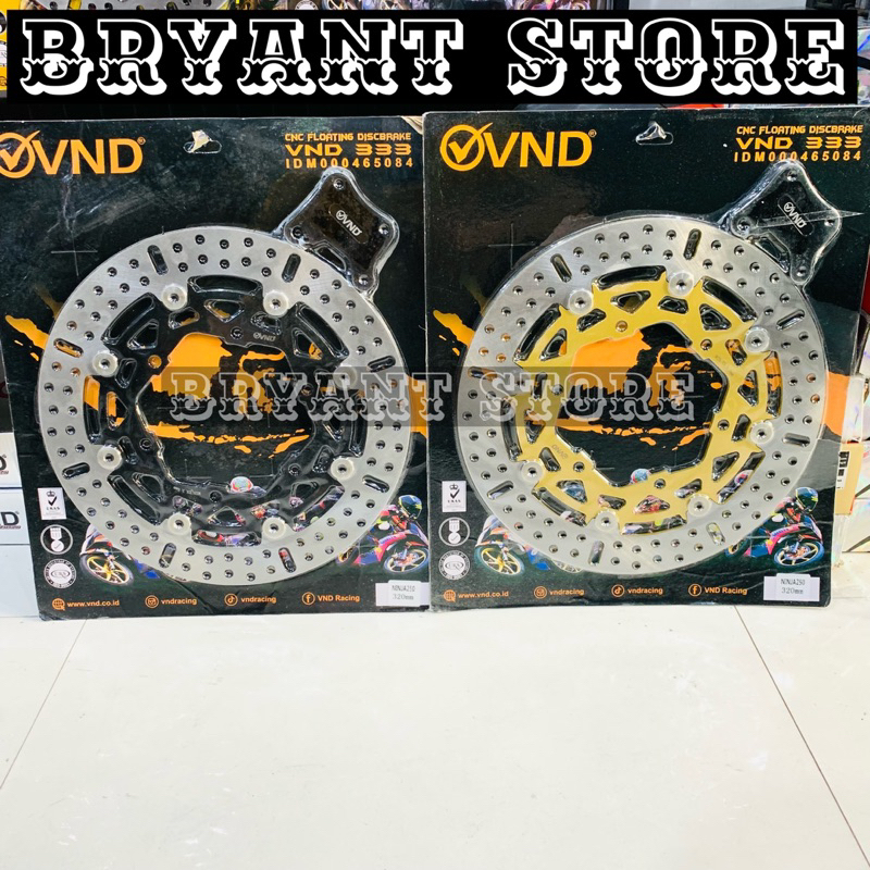 PIRINGAN DEPAN CAKRAM VND 333 320MM NINJA RR NINJA 250 FLOATING BRAKE DISK DISC DISCBRAKE DISKBRAKE 320 MM BESI LUBANG BAUT 6