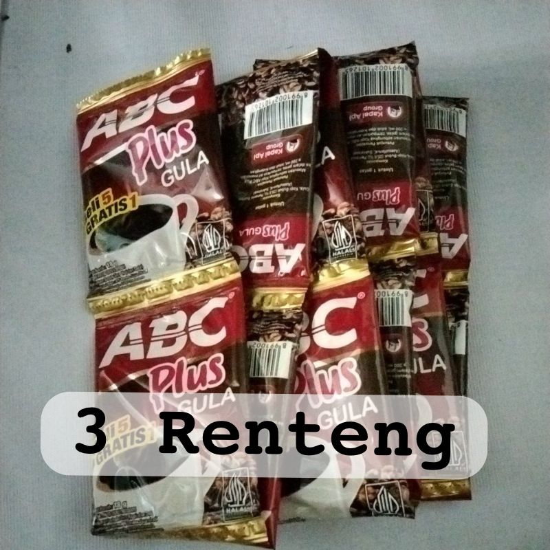 

Abc plus gula 18g, isi12pc ( 3 renceng )
