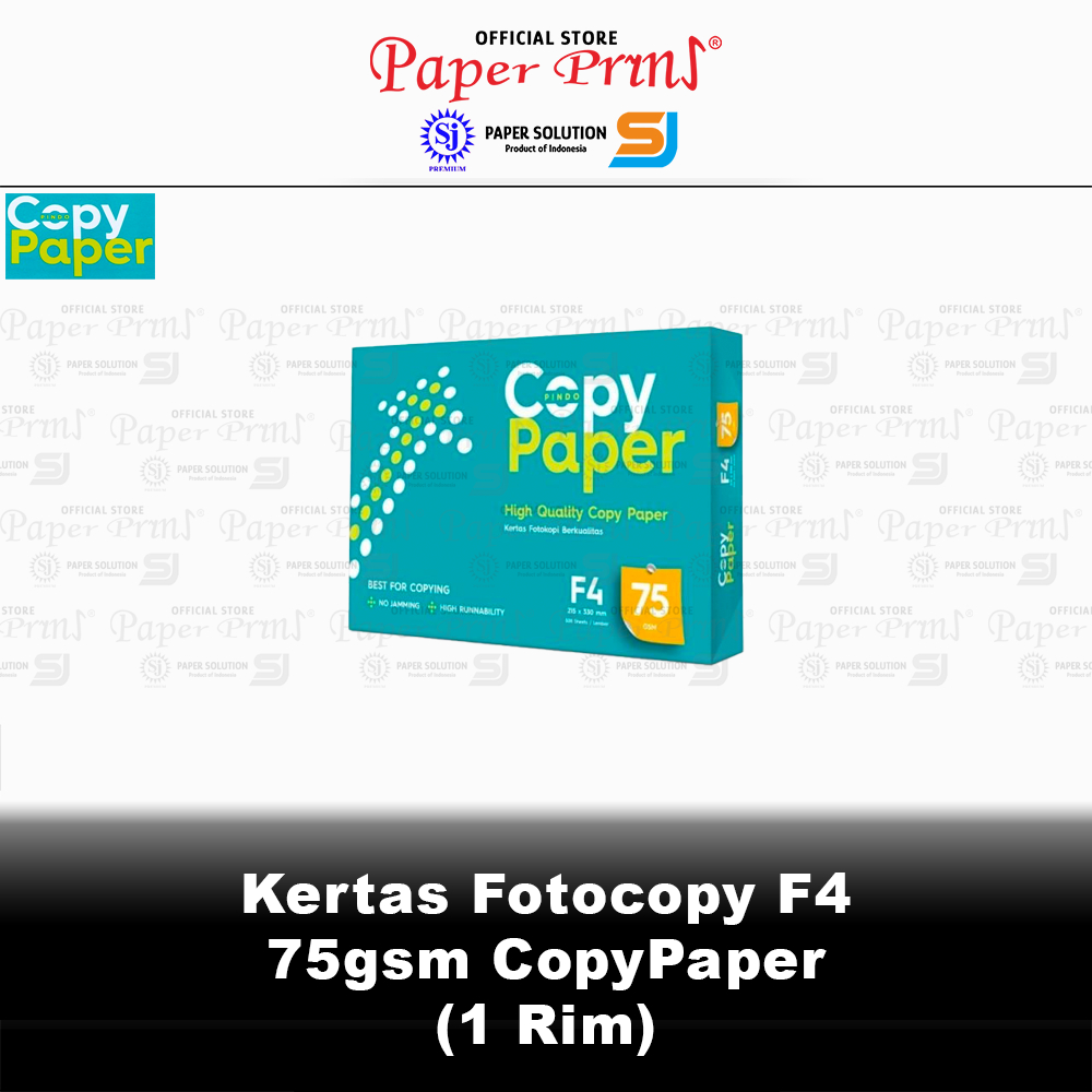 

Kertas Fotocopy HVS F4 75gr CopyPaper 1 Rim