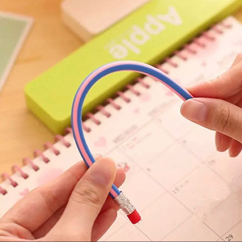 

Pensil Lentur Fleksibel Dengan Penghapus Alat Tulis Sekolah Anak