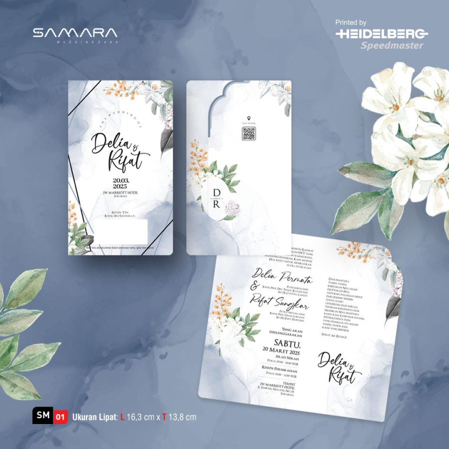 Blangko Undangan Pernikahan SAMARA SM 01 | vistakertas