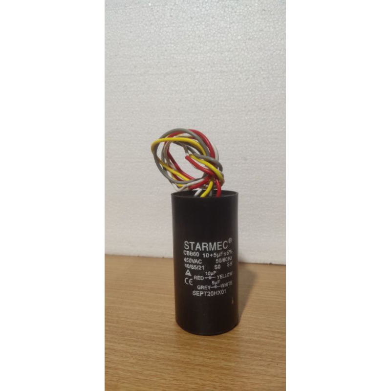 kapasitor mesin cuci polytron cbb60 10 5uf