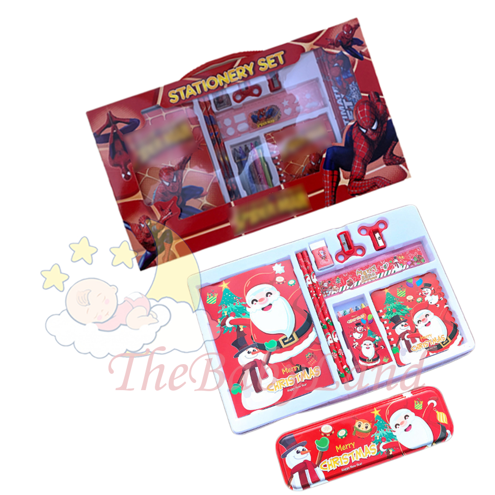 

[1KG 5PCS] Babyland Paket Alat Tulis 14 in 1 / Stationery Set / Study Set Anak Karakter / Set Alat Tulis Box Anak