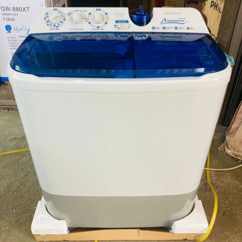 mesin cuci Sharp 97CM mesin cuci Sharp 2 tabung 9 kg