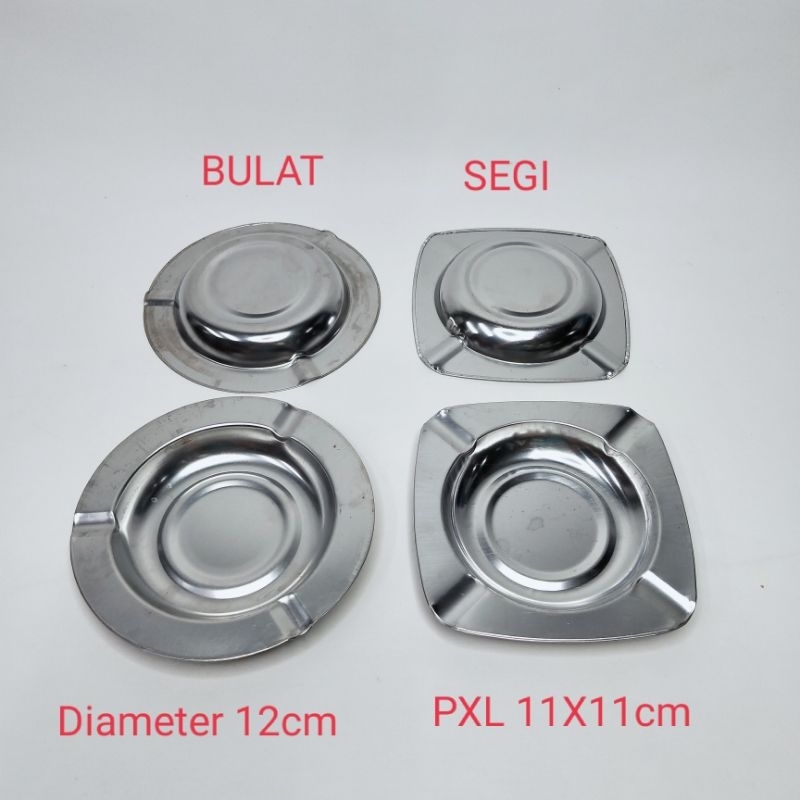 Asbak Rokok Stainless / Tempat Rokok