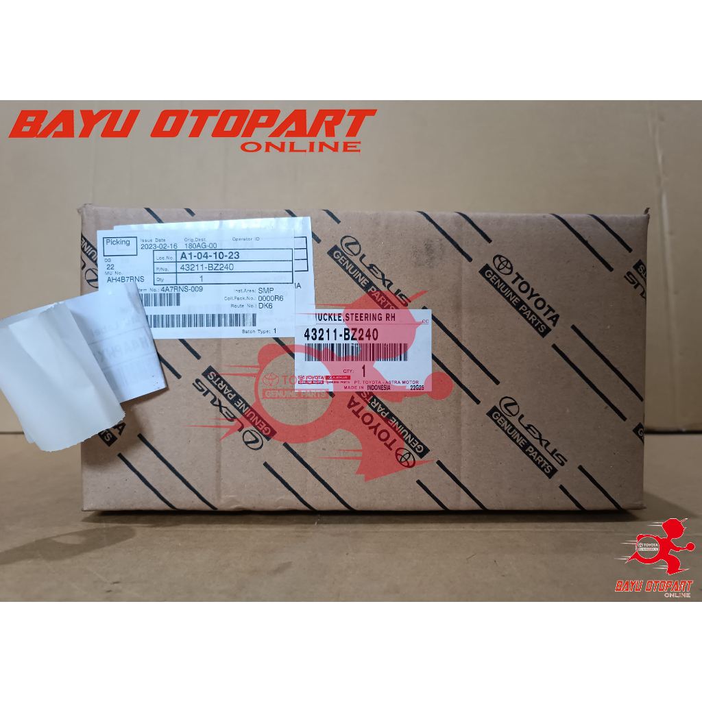KNUCKLE SEBELAH KANAN NON ABS TOYOTA AVANZA 43211-BZ240