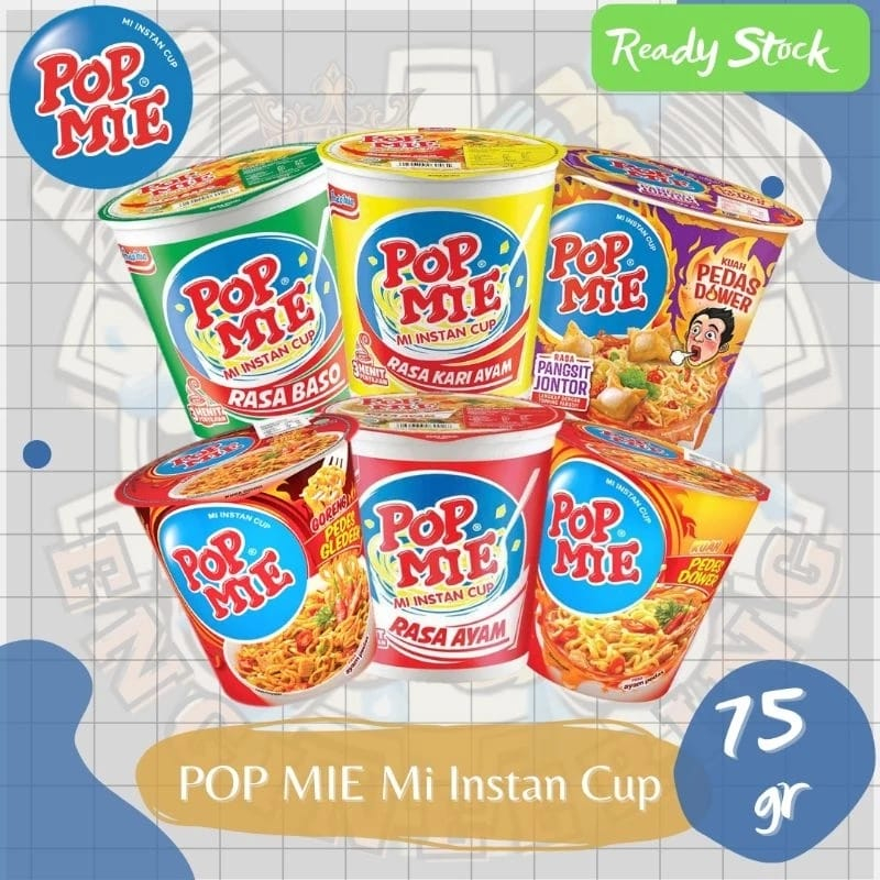 

POP MIE Mi Instan Cup 75 gr all varian