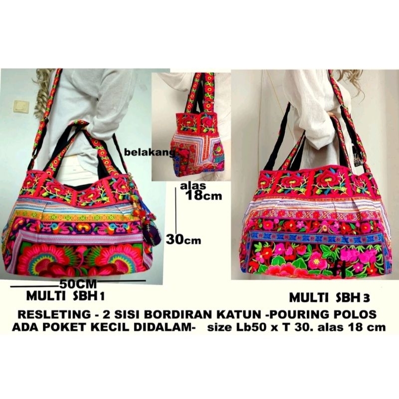 Tas Jumbo Bordir Bunga Thailand