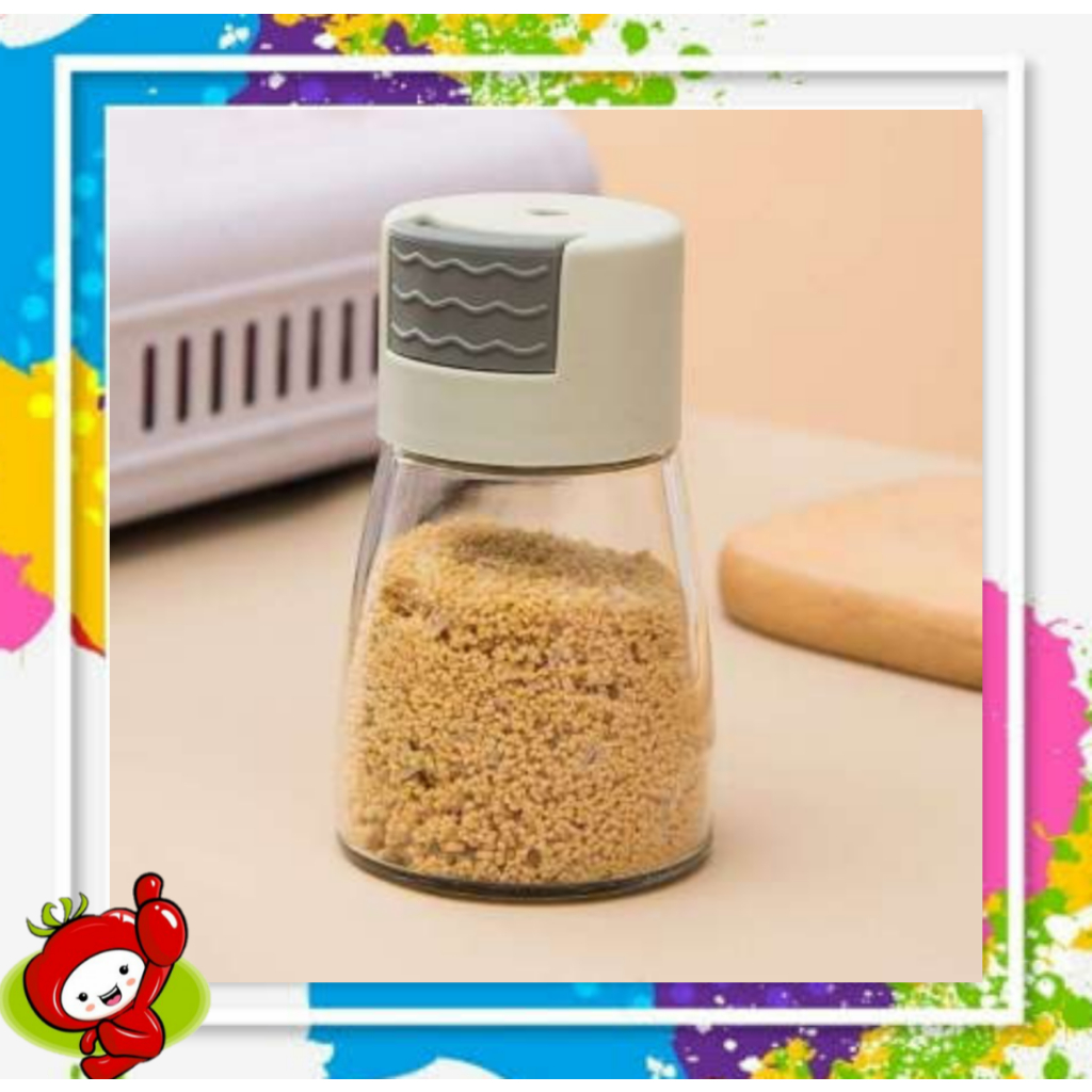 BOTOL BUMBU KACA DAPUR CANTIK 8 Botol Bumbu Kaca Dapur Garam Gula / Toples Bumbu Dapur / Toples Peny