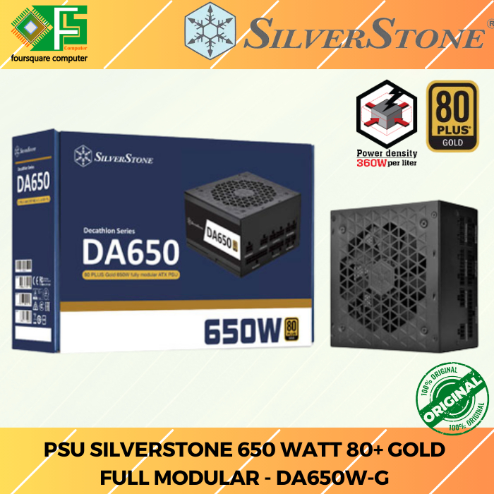 PSU SILVERSTONE 650 Watt 80+ Gold Full Modular | Power Supply 650W 80+ Gold