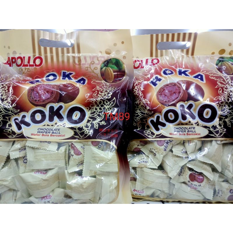 

APOLLO WAFER BENTUK BOLA BERLAPIS COKELAT(1075)/APOLLO CHOCOLATE WAFER BALL/APOLLO WAFER BOLA BERCOKLAT