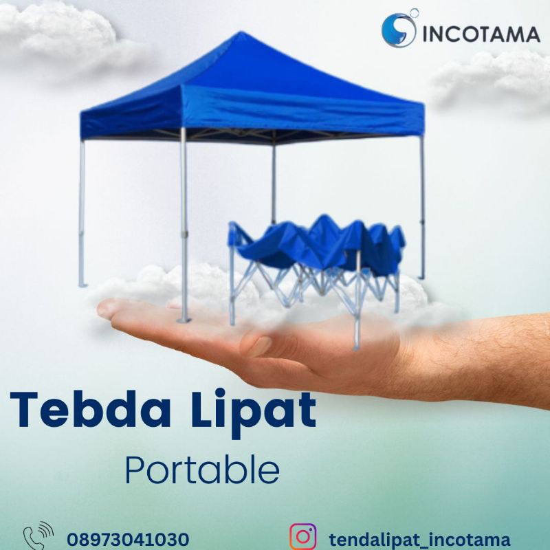 Tenda Lipat 2x3 Frem Putih