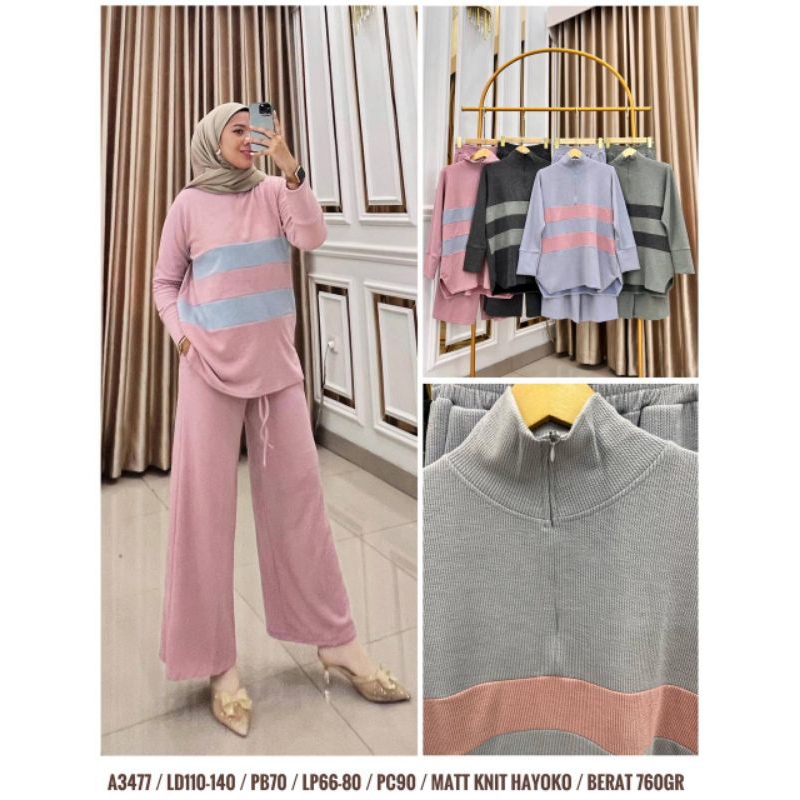 One Set Knit Hayoko Resleting A3477