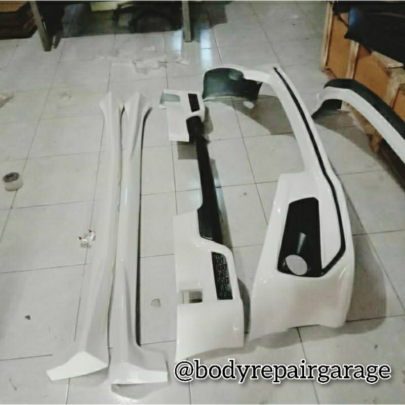 bodykit depan belakang samping yaris trd 2012 2013  plastik abs free ongkir