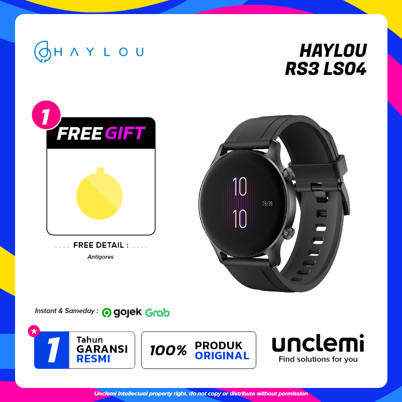 Haylou RS3 LS04 Smartwatch Amoled GPS SpO2 5 ATM