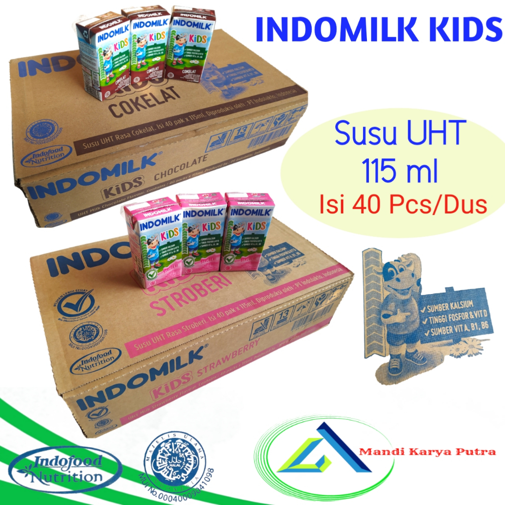 

Susu UHT Indomilk Kids 115 ml 1Dus Isi 40 Pcs Lebih Murah