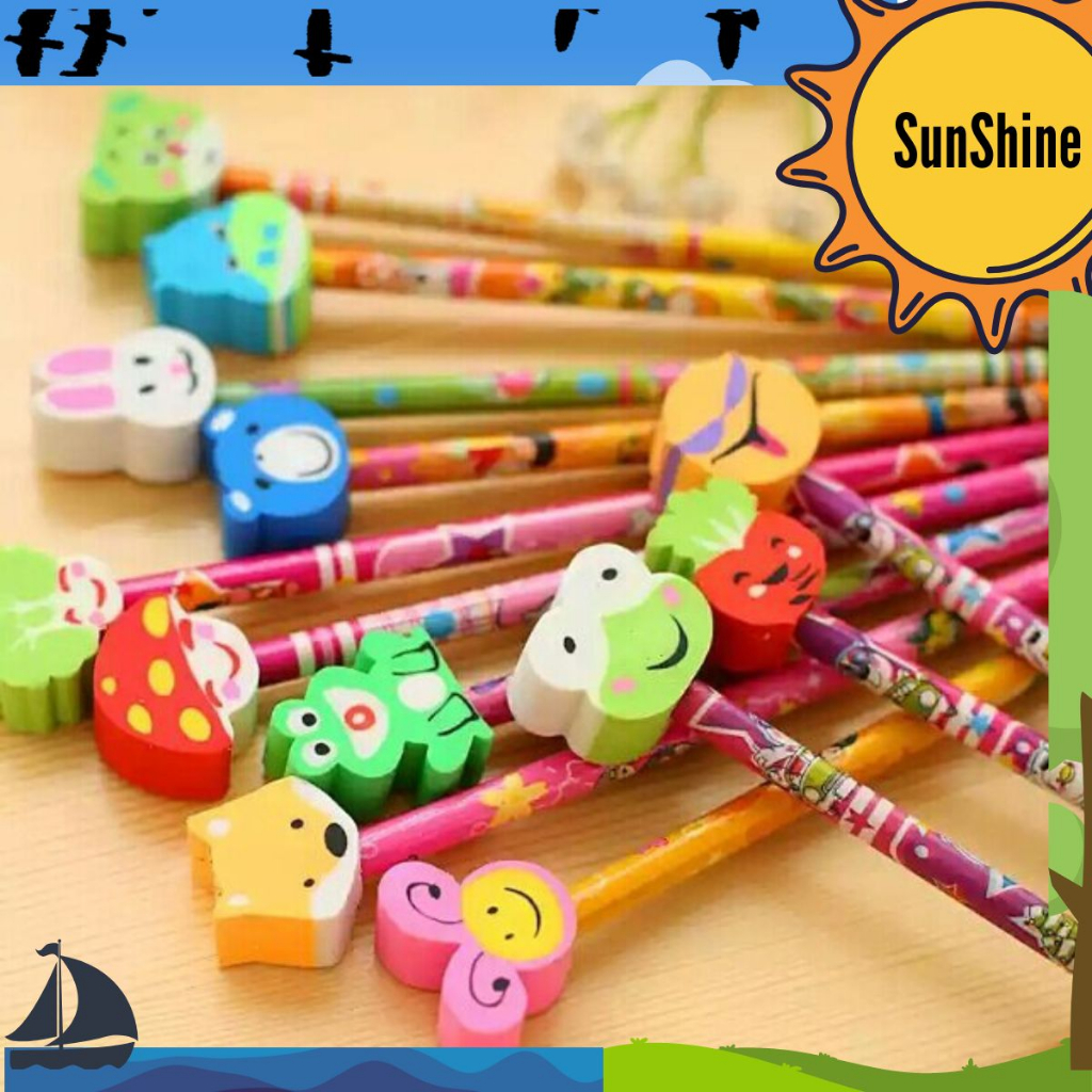 

✨ Sunshine Fancy ✨ SELUSIN / 12 Pcs RANDOM Pensil Raut S8003