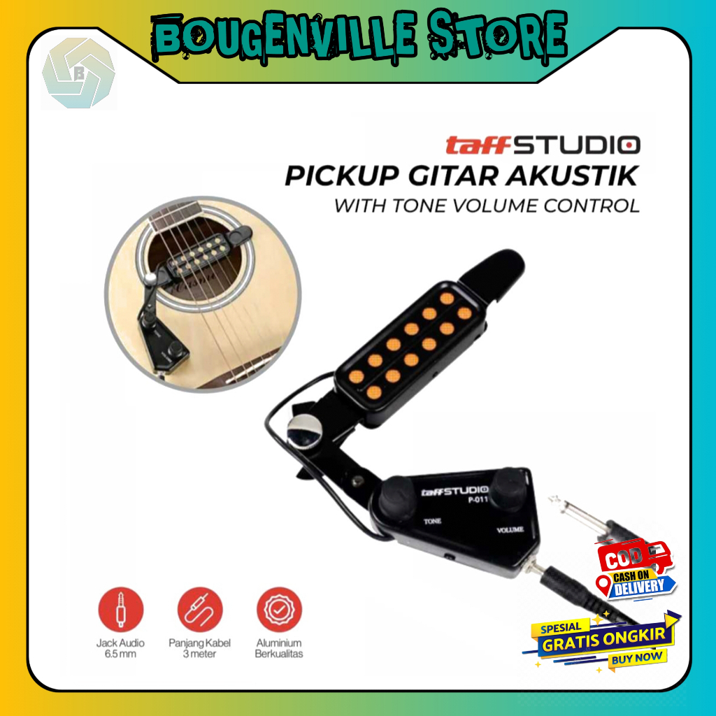 Pickup Gitar Akustik With Tone Volume Control - P-011