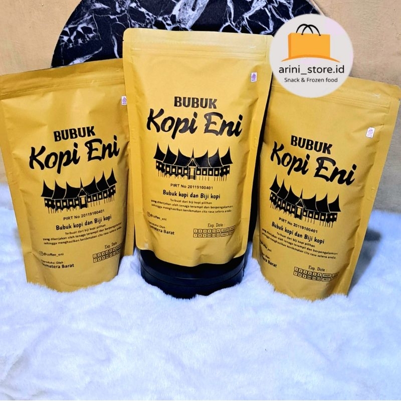 

BUBUK KOPI ENI PREMIUM 160 GRAM MURNI ASLI BATUSANGKAR SUMATERA BARAT