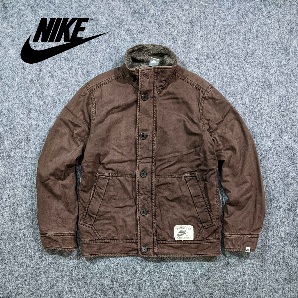 Trucker Sherpa - Jaket Outdoor Pria Casual Hangat Tebal Second Bekas Original - JX855