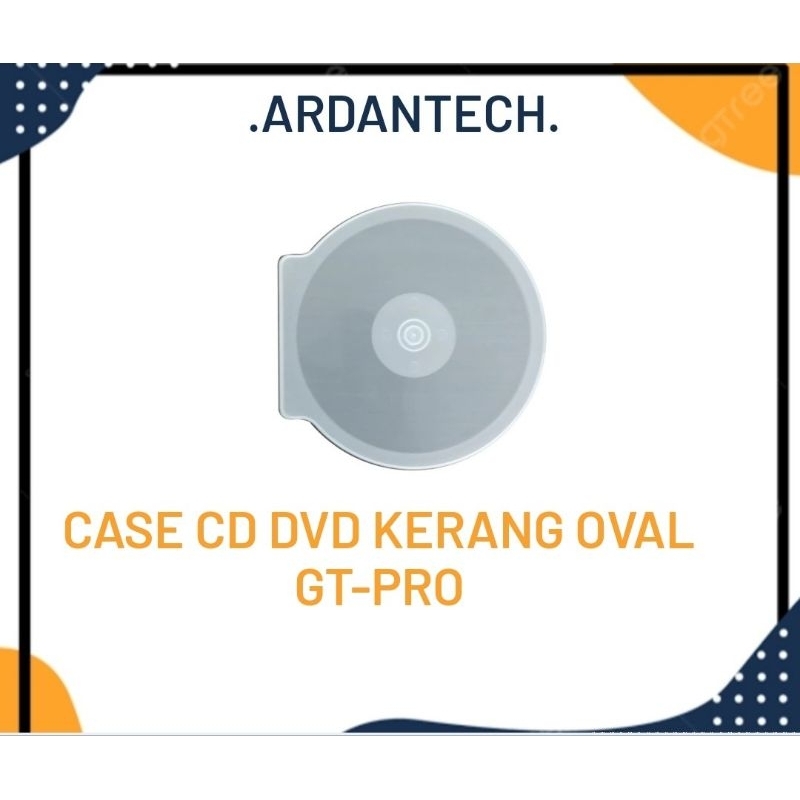 Tempat CD/DVD Case kerang Oval Bulat Plastik