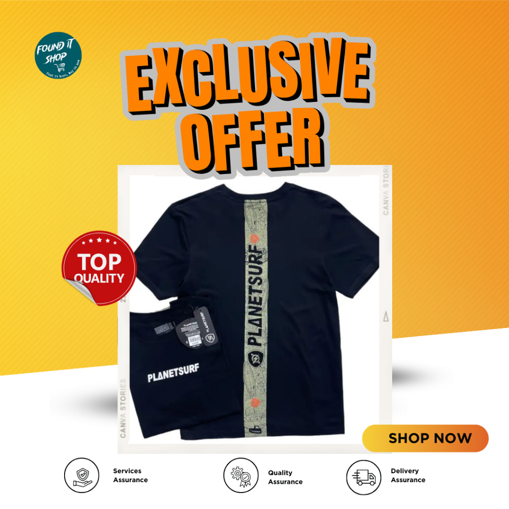 T-Shirt/Kaos Planet Surf/Day Cut /Original Planet Surf